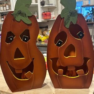 Vintage wooden  Pumpkin Decor Set